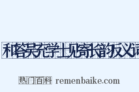 和答吴充学士见寄长韵反义词是什么意思的图片